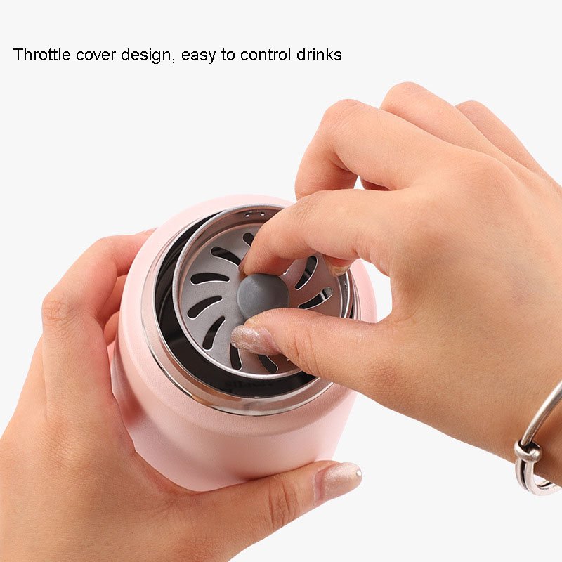 Business custom 400ml double wall thermos vacuum flasks gifts cup stainless steel insulated travel hot water bottle with filter