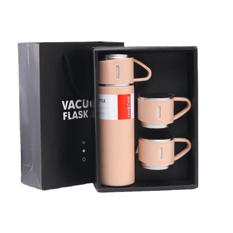 Modern Hot Water Business 304 Insulated Stainless Steel Food Vacuum Flask Travel Thermal Water Bottle Tumbler Cup Mug Gift Set