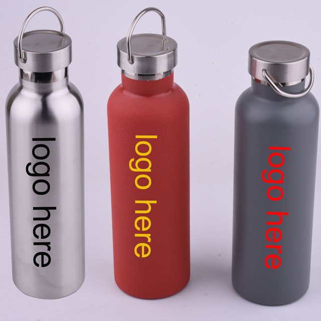 BPA free outdoor Double Wall 500ml Vacuum Flask Termo Stainless Steel Thermo Bamboo Lid Insulated Water Bottles