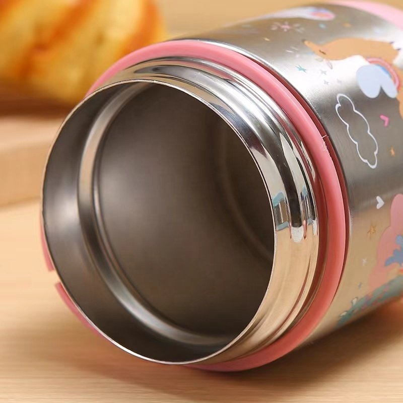 Hot Sale Vacuum Flasks Kids Children Portable Lunch Box Food Thermos with Spoon