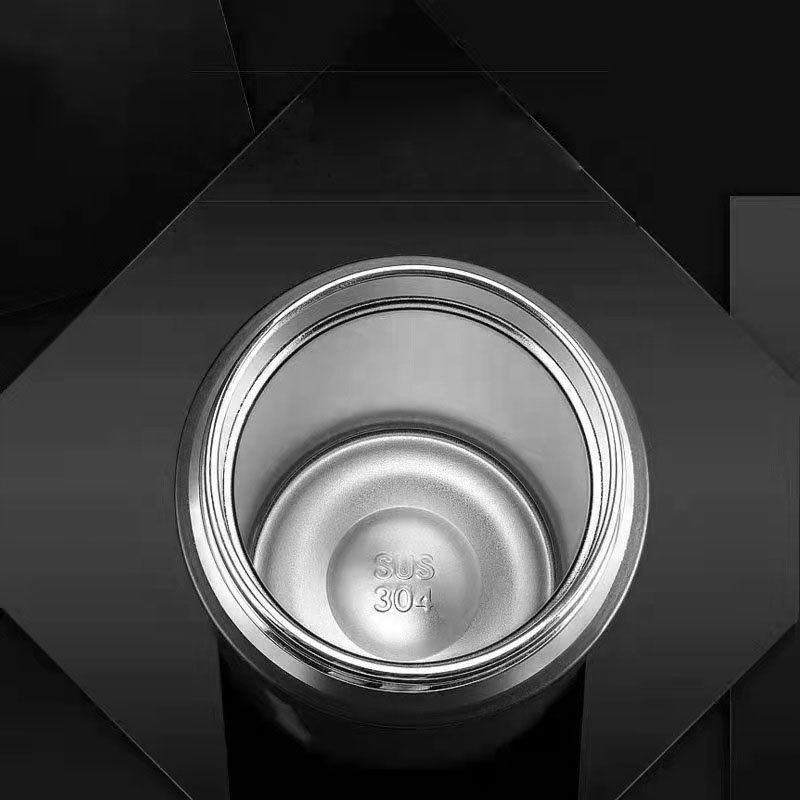 500ML Travel Vacuum Flask Double Walled Portable Thermal Flask Built-in Lid Cup, Stainless Steel for Sports, Outdoor, Office