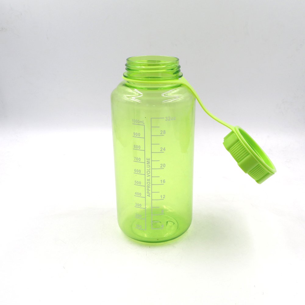 REAL High Quality Stocked leakproof wide mouth 1000ml 1L plastic sports water bottle