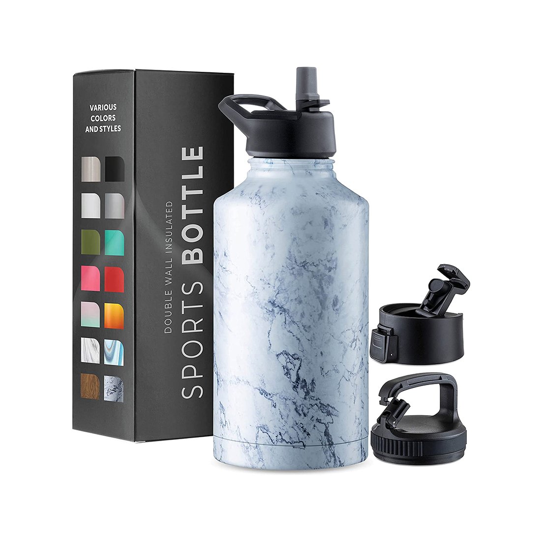 Custom Design Sports Large Capacity Vacuum Flask Water Bottle Insulated Metal Stainless Steal Water Bottle for Man Women