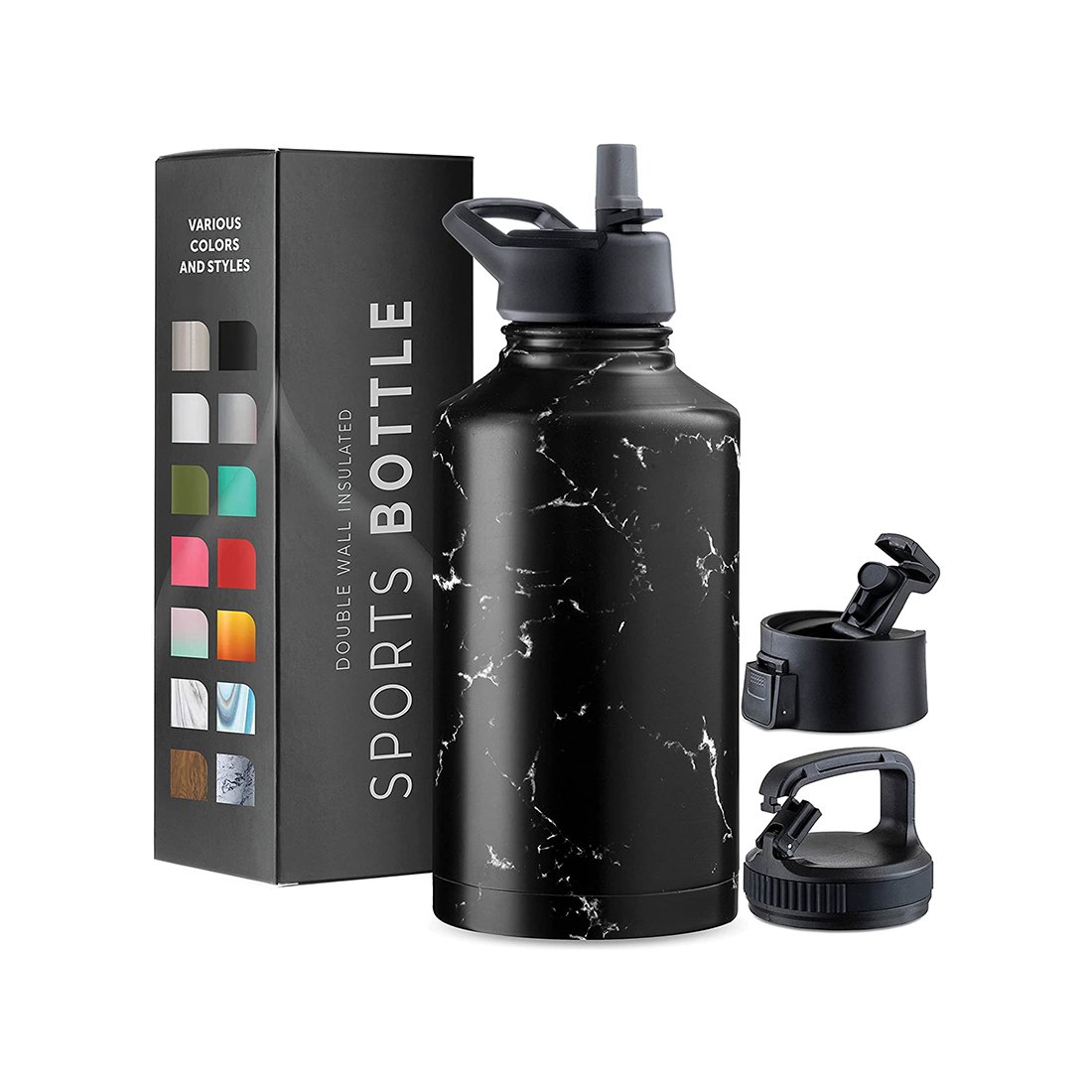 Custom Design Sports Large Capacity Vacuum Flask Water Bottle Insulated Metal Stainless Steal Water Bottle for Man Women