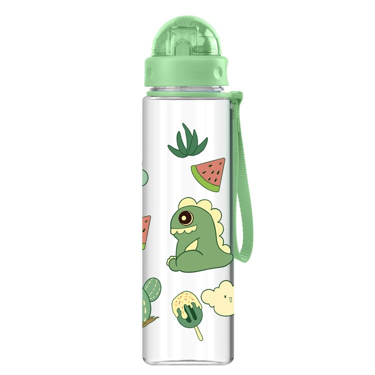 Custom OEM Kids Plastic Tritan Straw Drinking Children School BPA Free Water Bottle