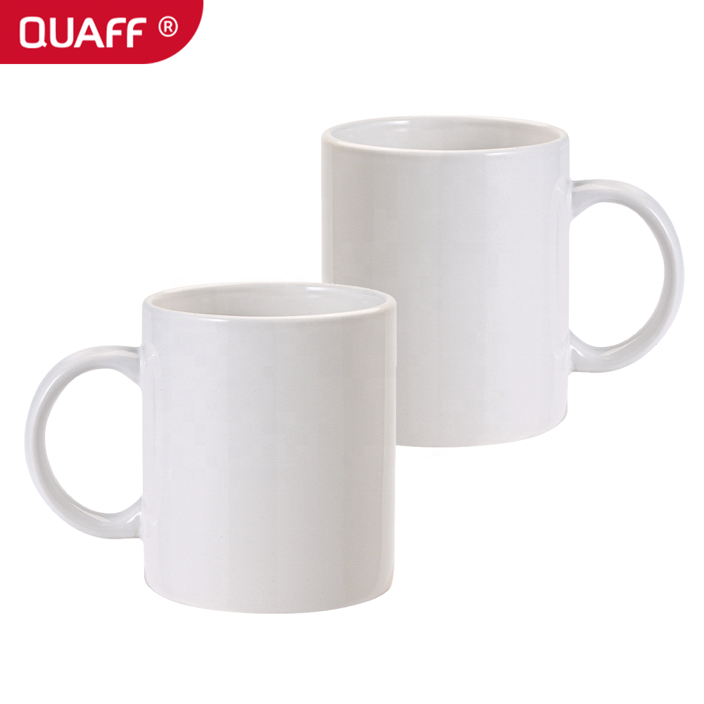 QUAFF wholesale sublimation Mug 11oz AAA white ceramic mugs level High quality for custom logo in coffee cup