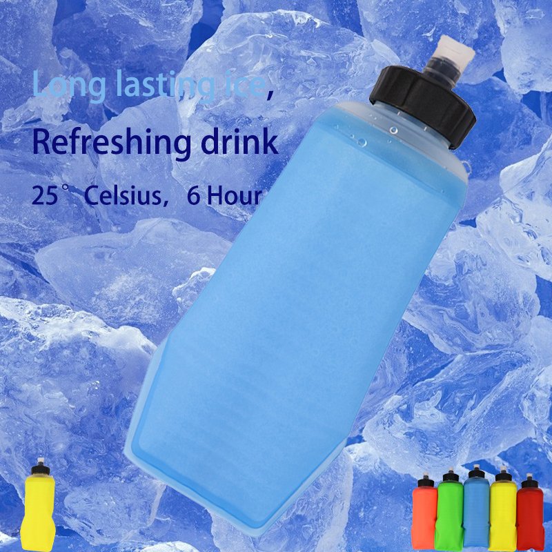 450Ml 500Ml Tpu Running Foldable Collapsible Sport Soft Flask Water Bottle