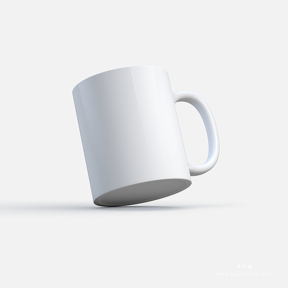 11oz White Handle Ceramic Cups Straight Drinkware Glow in the Dark Sublimation Blanks Coffee Mug