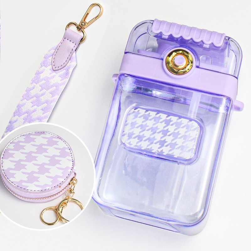 High Quality Drinking Portable Transparent Bpa Free Plastic Clear Square Water Bottle