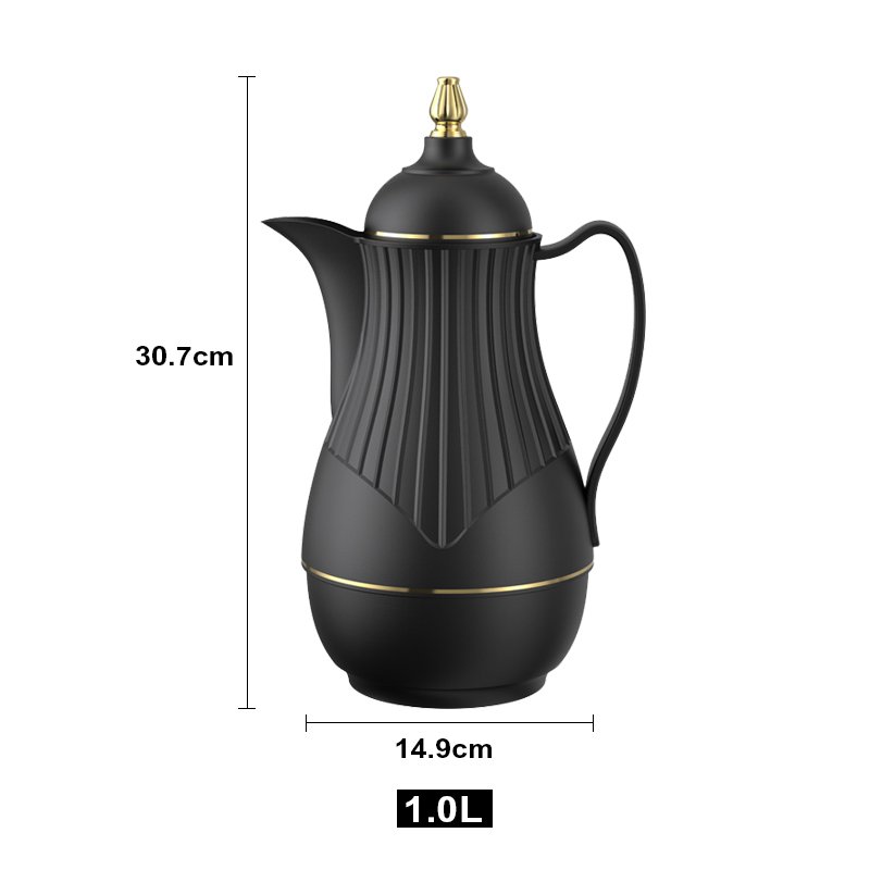 Sunlife Stocked Tea Pot Glass Refill Inner Insulated Vacuum Flask With Screw Lid arabian coffee pot