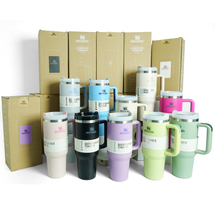 40oz 2nd Generation Stainless Steel Tumbler Lightweight Double Wall Vacuum Insulated Water Cup Sports Design for Cars Boxed