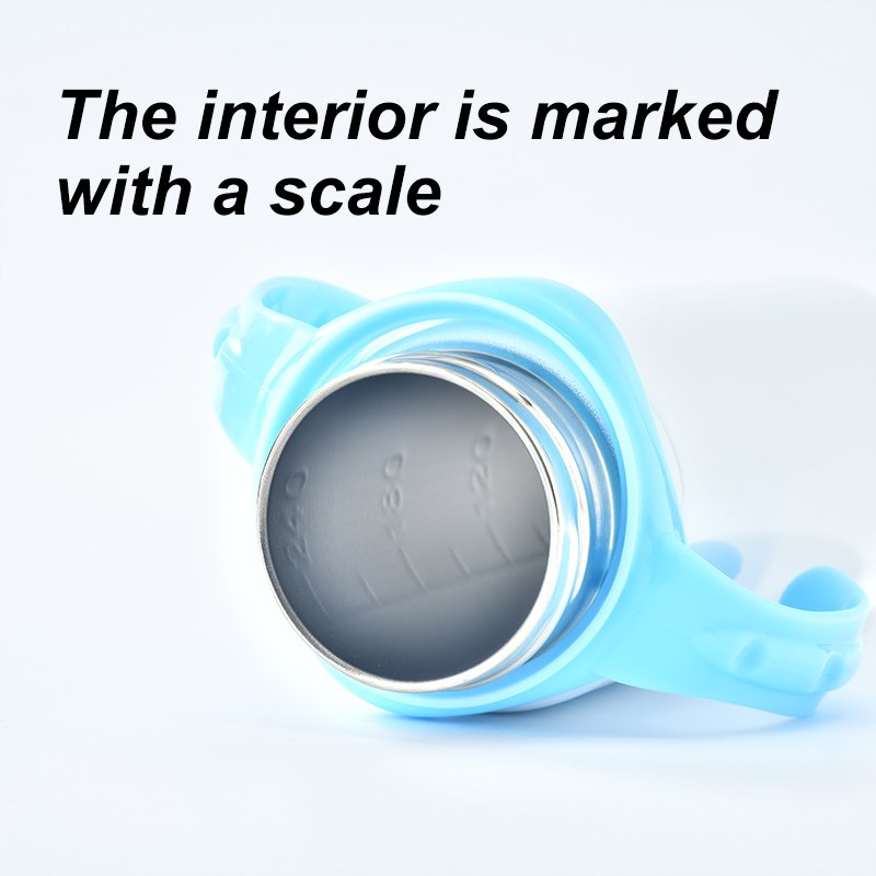 US Warehouse 8oz SS304 double wall silicone baby nipple bottle baby bottle insulated vaccum sublimation bank feeding baby bottle