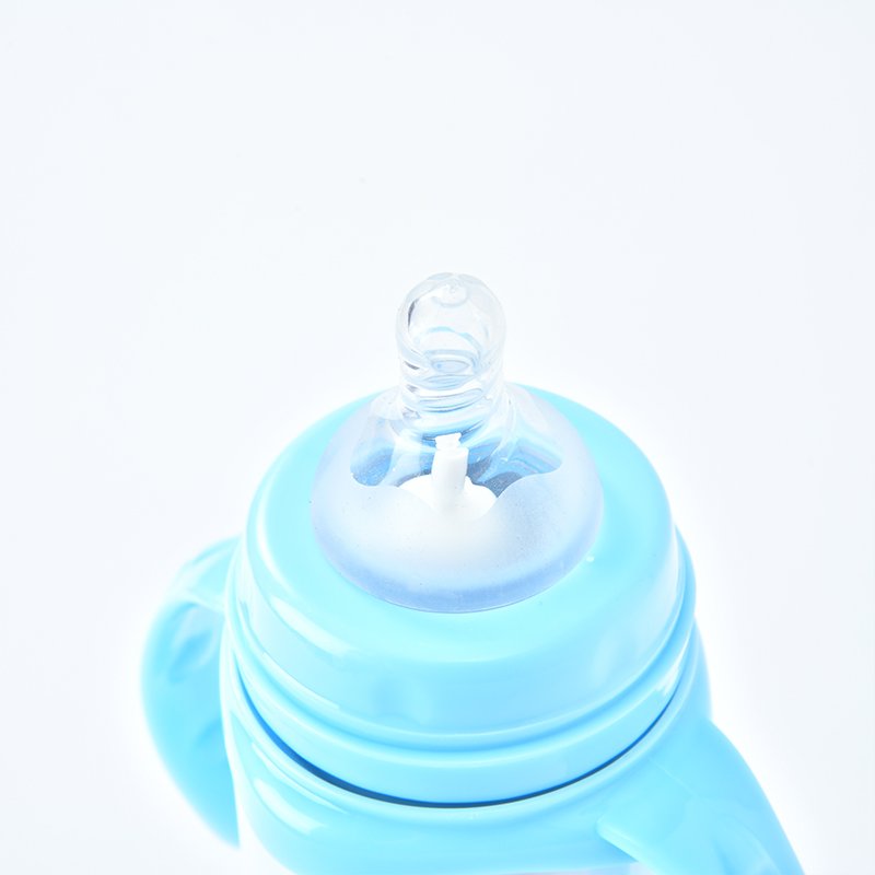 US Warehouse 8oz SS304 double wall silicone baby nipple bottle baby bottle insulated vaccum sublimation bank feeding baby bottle