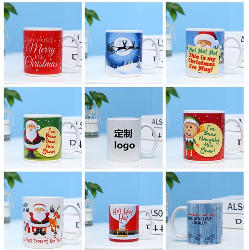Ceramic Mug 11oz Sublimation Blank Ceramic Cups Coffee Tea Mug Color Combo White Blank Mug