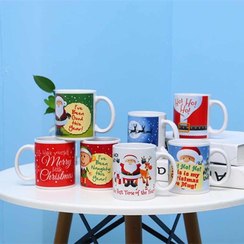 Ceramic Mug 11oz Sublimation Blank Ceramic Cups Coffee Tea Mug Color Combo White Blank Mug