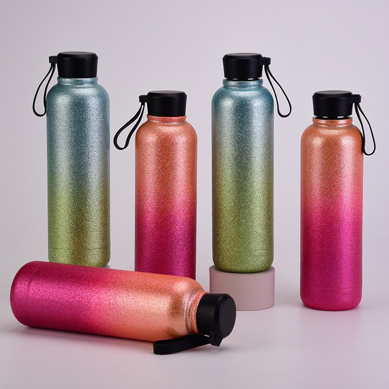 New Design Stainless Steel Cup Wholesale Vacuum Flask 16oz Gradient Ramp Vacuum Insulated Cup