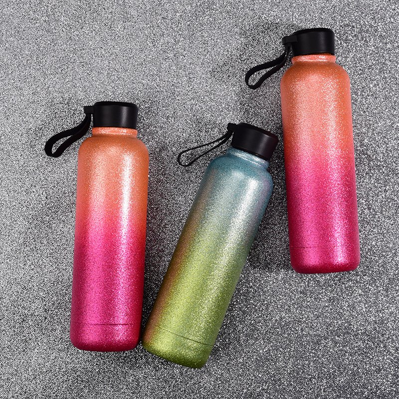 New Design Stainless Steel Cup Wholesale Vacuum Flask 16oz Gradient Ramp Vacuum Insulated Cup