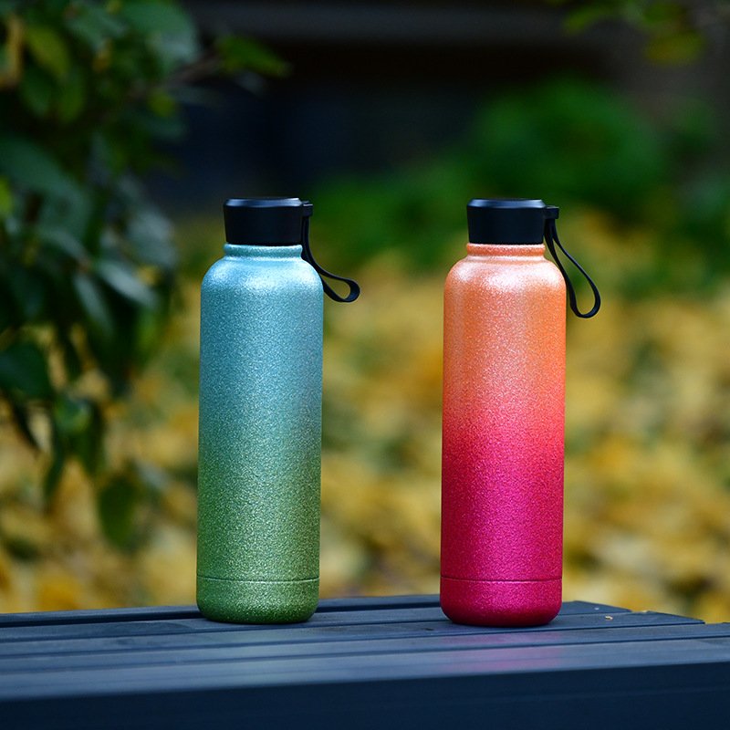 New Design Stainless Steel Cup Wholesale Vacuum Flask 16oz Gradient Ramp Vacuum Insulated Cup