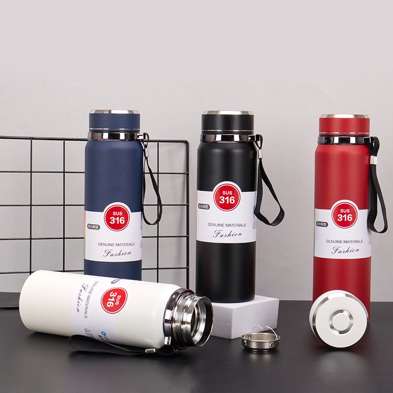 New Smart 800ml/1000ml Vacuum Flasks Double Wall 316 Stainless Steel Thermos