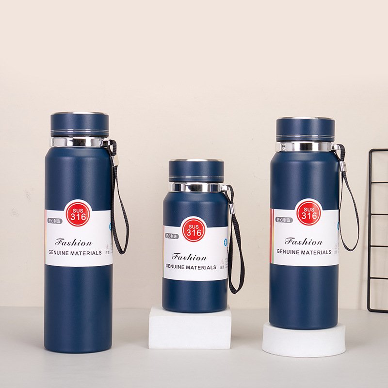 New Smart 800ml/1000ml Vacuum Flasks Double Wall 316 Stainless Steel Thermos
