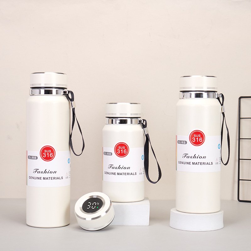 New Smart 800ml/1000ml Vacuum Flasks Double Wall 316 Stainless Steel Thermos