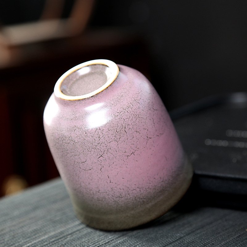 200ML Crude Pottery Retro Japanese Ceramic Coffee Cup, Matcha Sake Cups Engraving LOGO Espresso Ceramic Mug