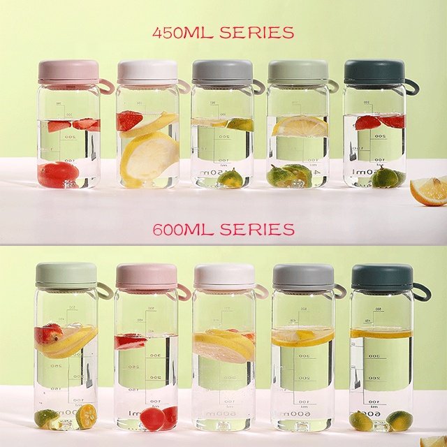 Promotional Gift Custom Casual Bottle Manufacturer Simple Plastic Hiking Water Bottle With Removable Strainer Bottle