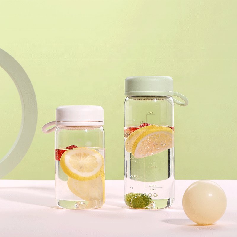 Promotional Gift Custom Casual Bottle Manufacturer Simple Plastic Hiking Water Bottle With Removable Strainer Bottle