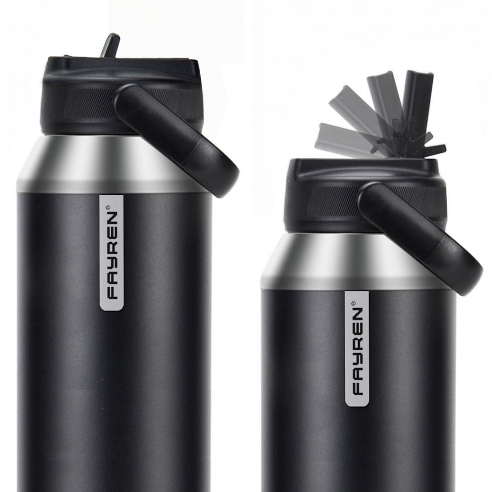 Portable 32oz 64 oz Insulated Stainless Steel Water Bottle 2L Water Jug Vacuum Flask Drink Thermos Sport GYM Water Bottle