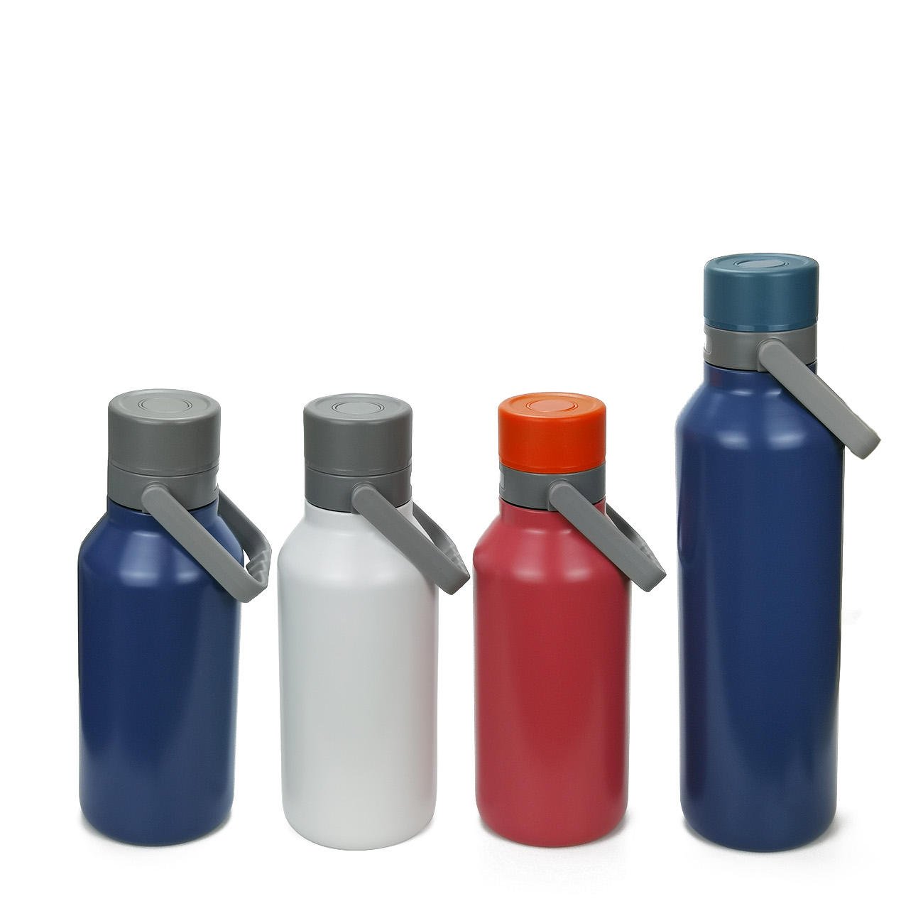 Stainless Steel Water Bottle Portable Pressing Lid Thermos Reusable Camping Vacuum Flask with Infuser