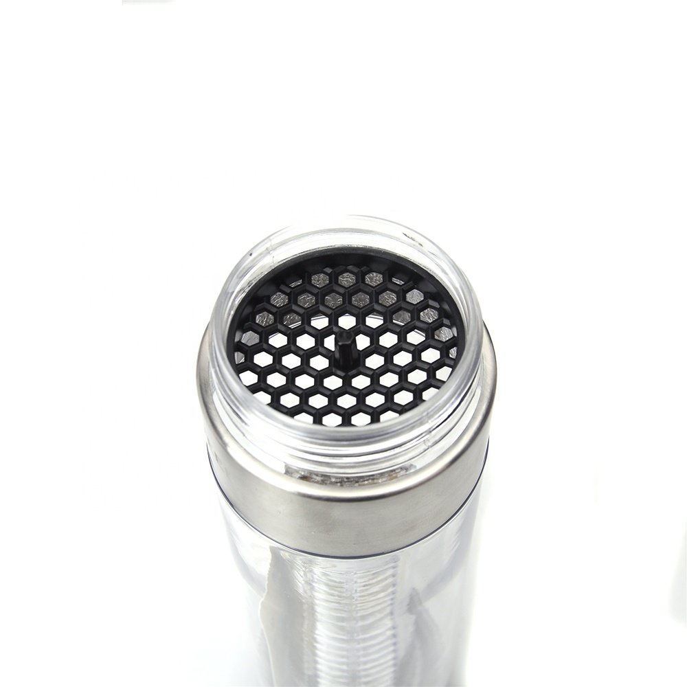 24oz/700ml hot sale custom logo bpa free plastic tritan fruit infuser filter water drinking bottle with leakproof lid