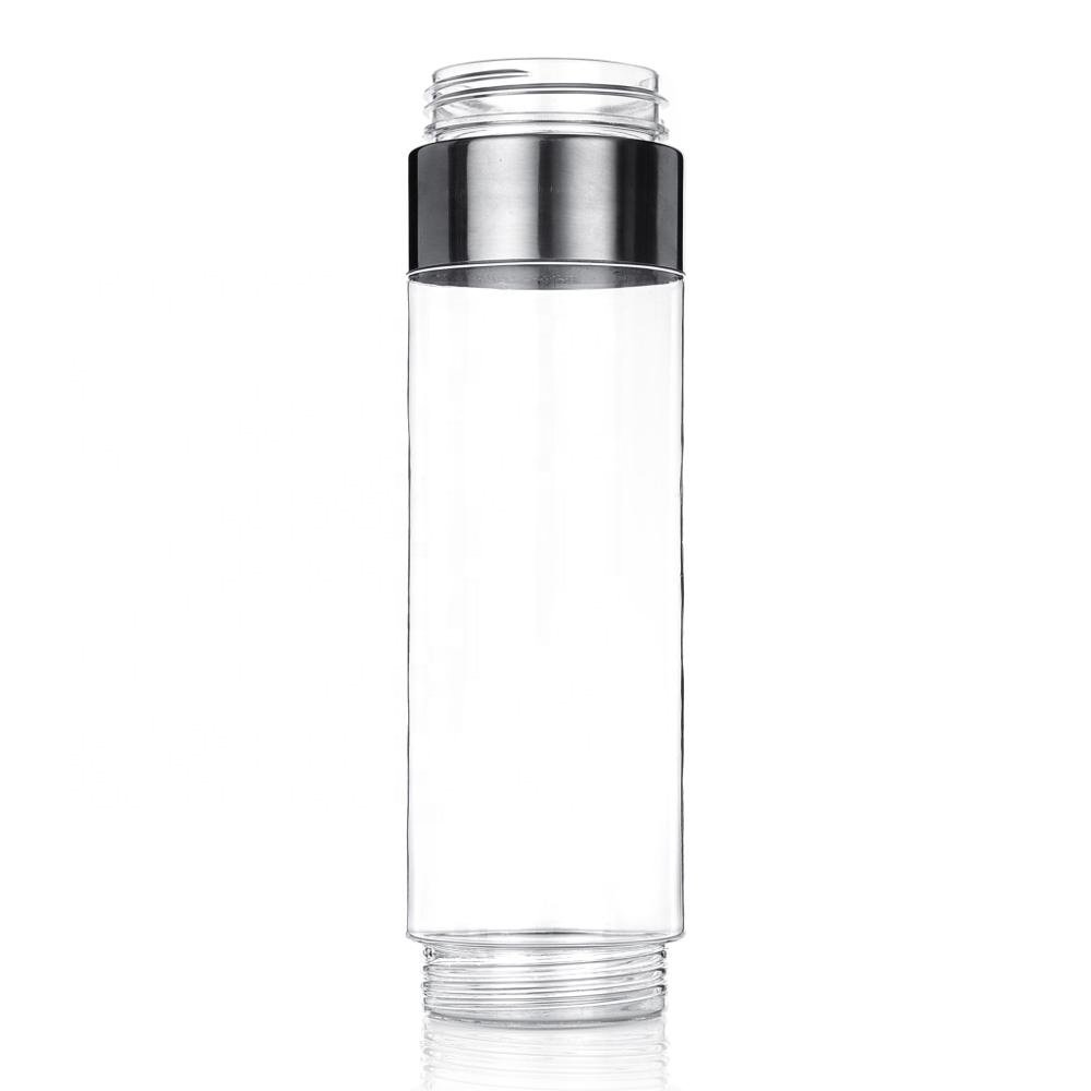 24oz/700ml hot sale custom logo bpa free plastic tritan fruit infuser filter water drinking bottle with leakproof lid