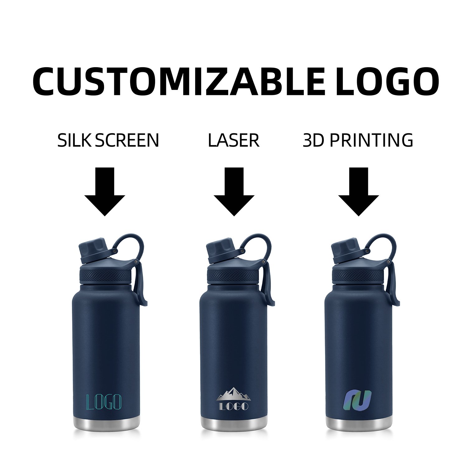 1000ml big growler vacuum flask custom logo stainless steel water bottles vacuum flasks insulated water bottle