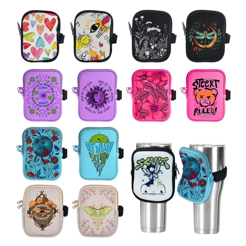 Custom Handheld Compatible With 40oz Sublimation Tumbler Gym Accessories For Water Bottle Pouch portable accessories' bag