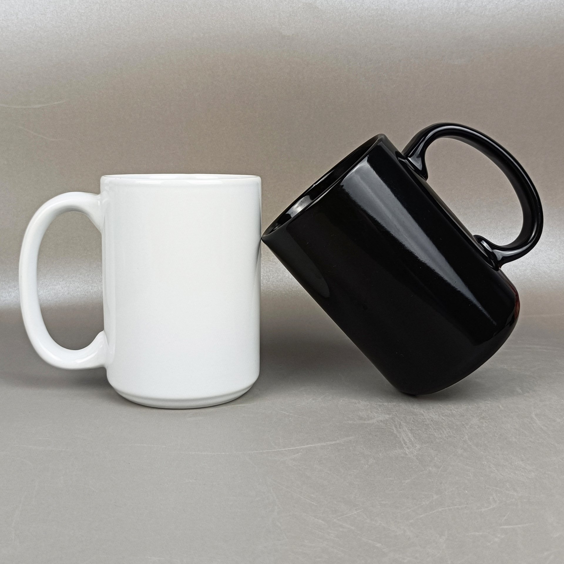 handmade customized logo white black custom design coffee blank tea ceramic personalized porcelain 15 oz sublimation mug
