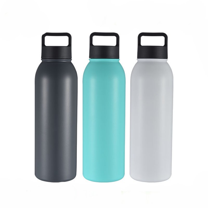 Custom Double Wall Stainless Steel Vacuum Flask Travel Water Bottle With Lid