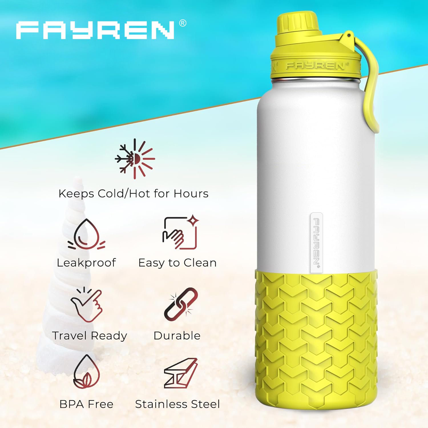 Customized 350 ML 950 ML 1200 ML Water Jug Hot Cold Sports Gym Water Bottle Stainless Steel vacuum Insulated Flask With Straw