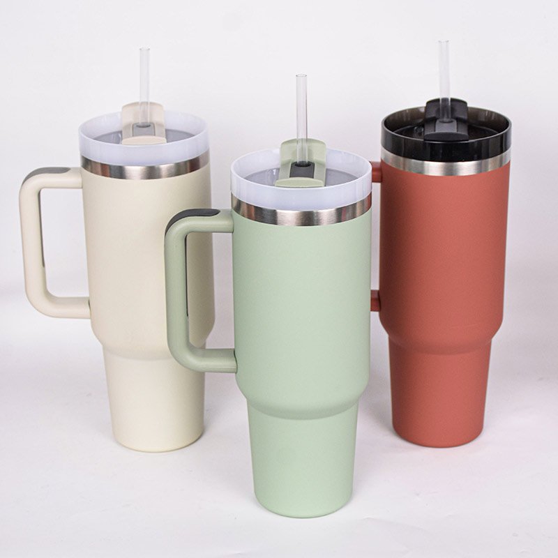 Christmas colors H2.0 40oz Adventure popular Tumbler With Handle & Straw Ss 18/8 Vacuum Travel Mug support sublimation