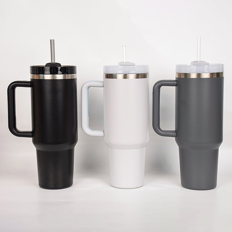 Christmas colors H2.0 40oz Adventure popular Tumbler With Handle & Straw Ss 18/8 Vacuum Travel Mug support sublimation