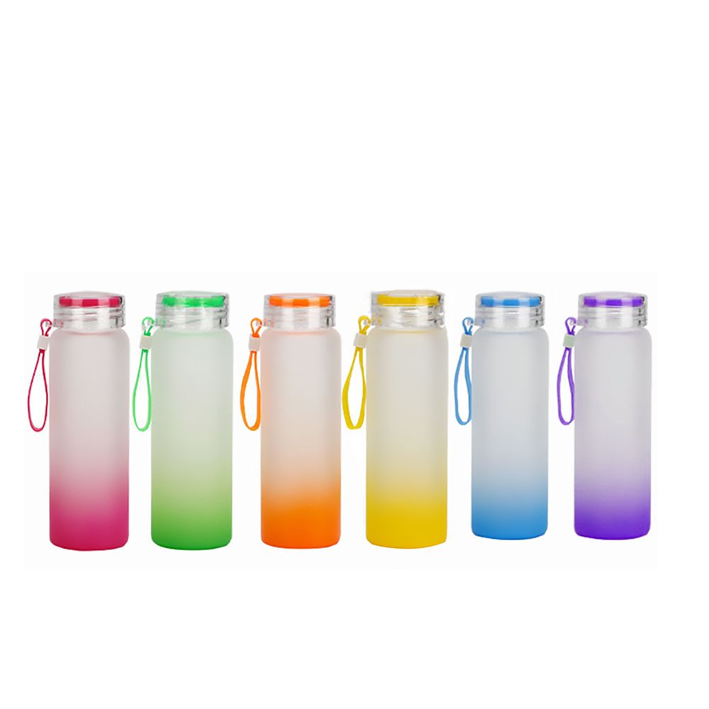 2023 Top Seller Water Bottle BPA Free Frosted Brief Style Custom Logo Student Colorful Plastic Drink Bottle