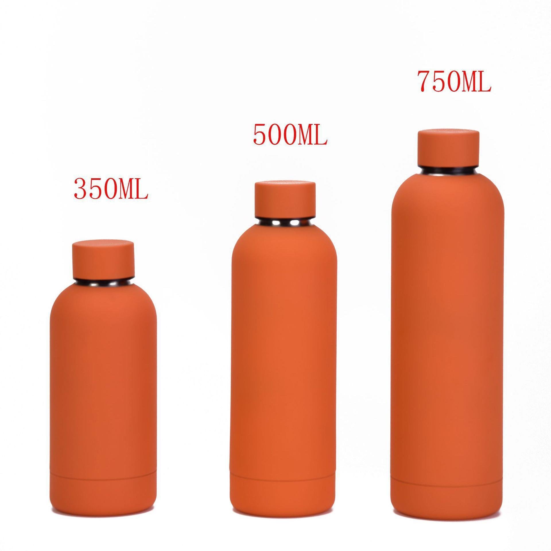New Portable 304 Stainless Steel Small Mouth Water Bottle Outdoor Sports Travel Drink Thermos Bottles