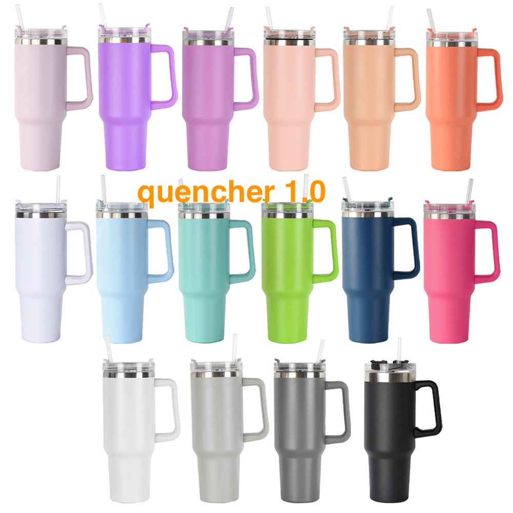 Customize 30oz 40oz Adventure Tumbler H2.0 Flowstat Double Wall Stainless Steel Vacuum Insulated Travel Mug With Handle