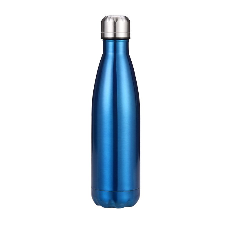 FX Factory Custom Logo Double Wall Thermal Vacuum Flask 18/8 Stainless Steel Water Bottle Gym Sports Drink/Cola Shaped Bottle