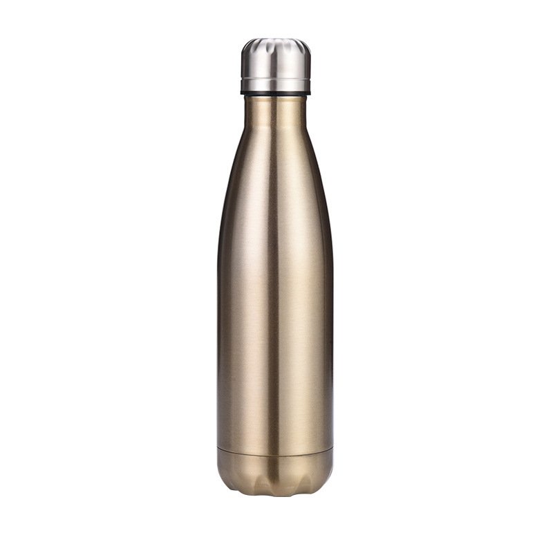 FX Factory Custom Logo Double Wall Thermal Vacuum Flask 18/8 Stainless Steel Water Bottle Gym Sports Drink/Cola Shaped Bottle