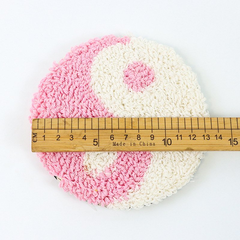 High Quality Punch Needle Handmade Drink Tufted Mini Custom Mug Rug Coasters