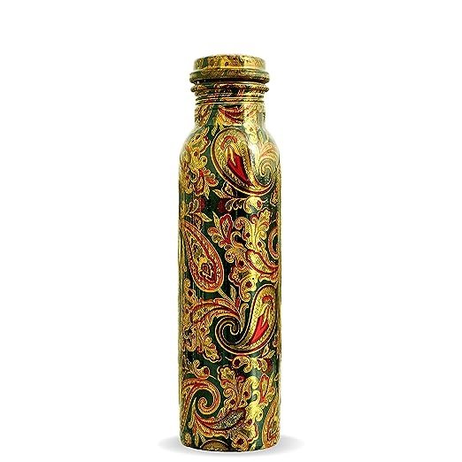 100% Pure Handmade Hammered Copper Water Bottles Manufacturer Leakproof Copper Bottles Fitness Custom Water Bottle