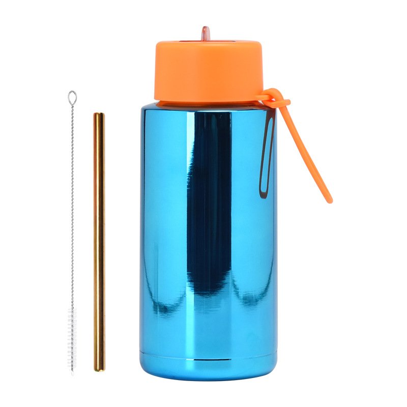 Wholesale Big Capacity 1000ml Reusable Vacuum Insulated Wide Mouth Sports Water Bottle Flask
