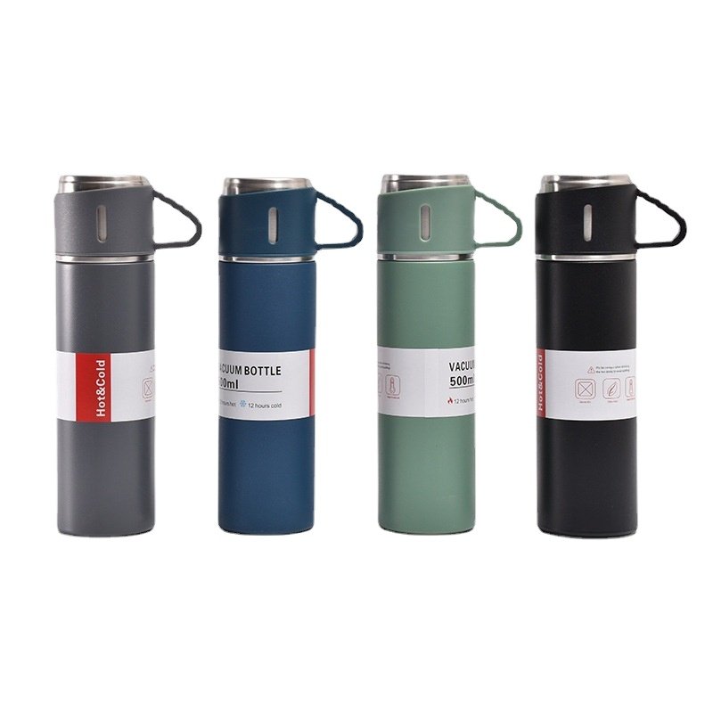 500ml Custom Botella De Agua Vasos Aqua Flask 304 Stainless Steel Water Bottles Portable Thermal Insulation Outdoor Sports Cups