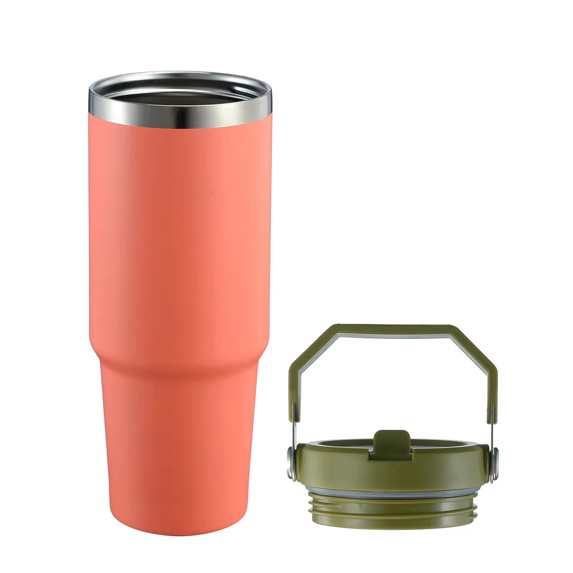 Carton Package Stainless Steel 40oz Mug Cold water H2.0 Tumbler Vacuum thermos Cup with Lid & Straw