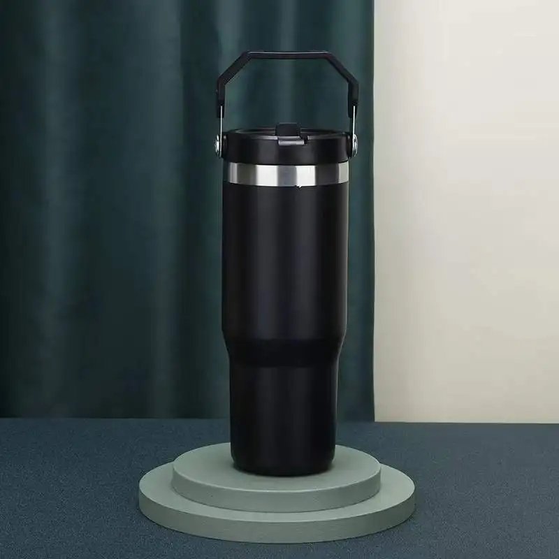 Carton Package Stainless Steel 40oz Mug Cold water H2.0 Tumbler Vacuum thermos Cup with Lid & Straw